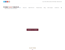 Tablet Screenshot of corelawgroup.com